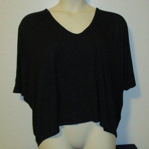 Forever 21 Black Pullover Short Sleeves Large Top -- Final Price